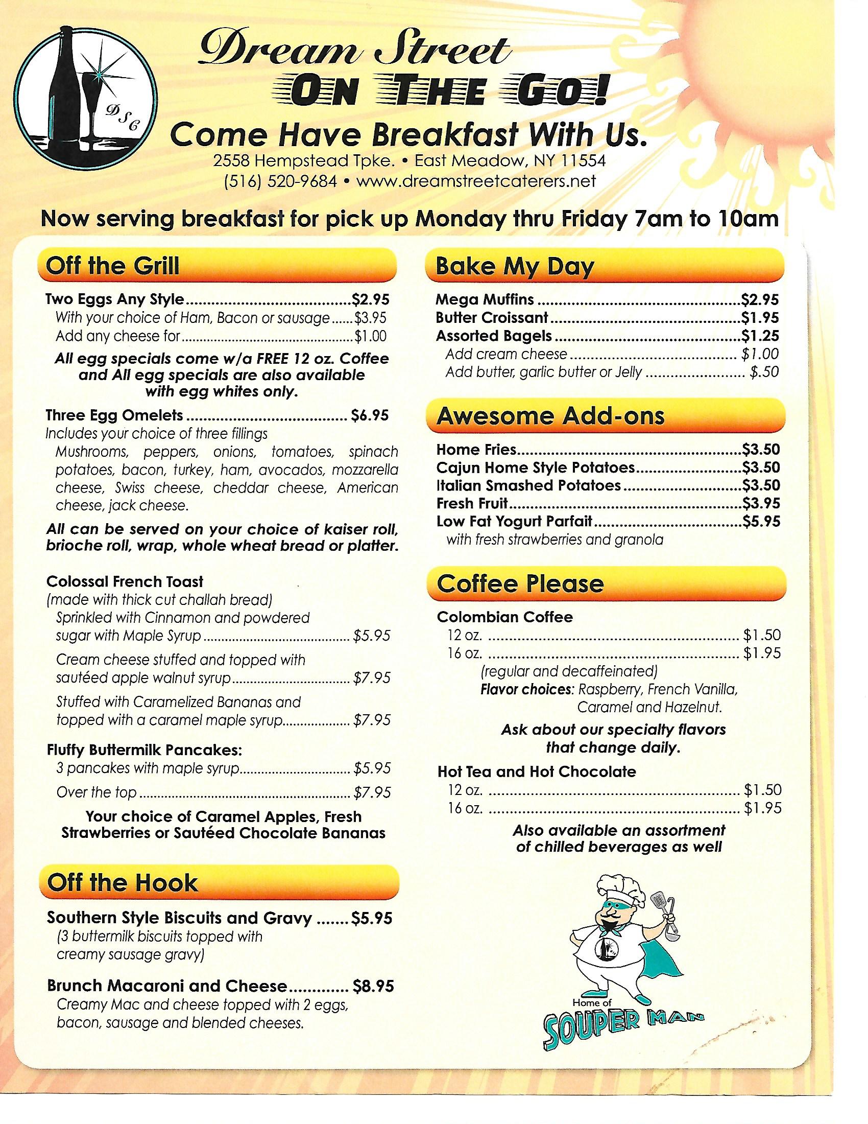 New Breakfast Menu